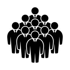 Symbol, ikona ludzi. Plik wektorowy.