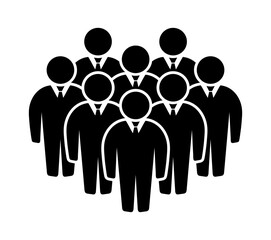 Symbol, ikona ludzi. Plik wektorowy.