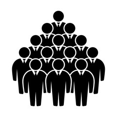 Symbol, ikona ludzi. Plik wektorowy.