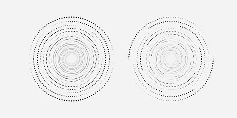 Halftone gradient. Dotted gradient, smooth dots spraying and halftones dot background seamless
