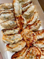 Kuotie or chinese dumplings baked