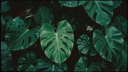 Ornamental monstera plant suited for water environments