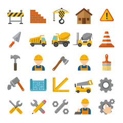Collection of Construction Tools and Equipment for Building Industry Projects