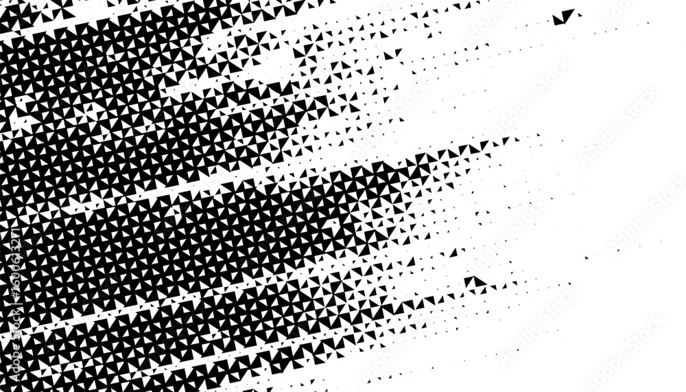 Poster black and white editable transition pattern with grunge effect of halftone effect. rough motion for 