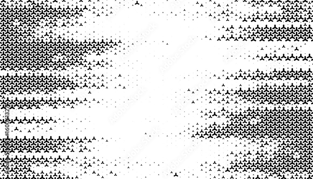Poster black and white abstract geometric pattern with halftone effect for sporty background and jersey des