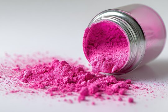  Pinkes Pulver Farbpigment Holi Festivalfarbe Neonpigment Kosmetikpulver Make-up Farbstaub Neonfarbe Dekopulver K&uuml;nstlerpigment Lebensmittelfarbe Pulverbeh&auml;lter Farbe Kunstdeko Schminkpulver knallig