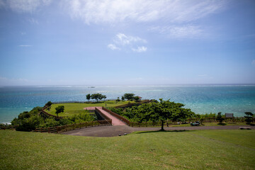 The scenery of Cape Chinen in Nancheng City, Okinawa Prefecture, Japan