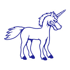 Unicorn Evil Angry Attack Gnashing teeth Bad Mood