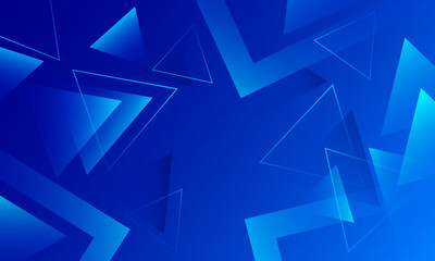 Abstract blue background with arrows. Vector illustration