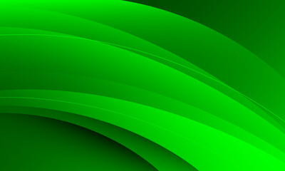 Abstract green wave background. Vector illustration