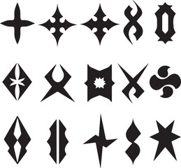 Modern Abstract Symbol Icons Collection