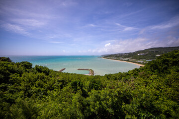 The scenery of Cape Chinen in Nancheng City, Okinawa Prefecture, Japan