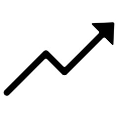Trend Line  Icon Element For Design