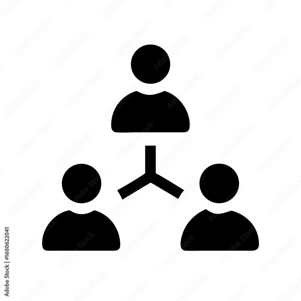 Poster people networking icon featuring interconnected avatars. people networking can represent connections