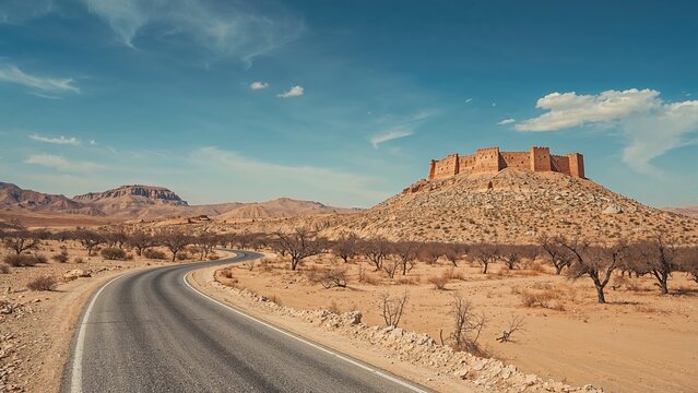 Arid landscape in remote regions
