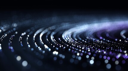 minimal tech background illustration of glowing starlight gathering in abstract tech galaxy