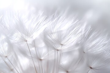 Obraz premium Closeup Of Delicate Dandelion Seeds