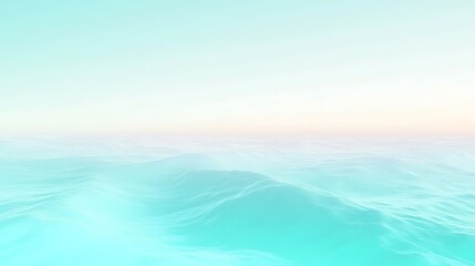 Obraz premium Serene ocean waves background with pastel sky, calm sea surface and gentle ripples, nature scene