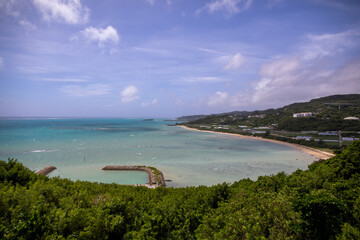 The scenery of Cape Chinen in Nancheng City, Okinawa Prefecture, Japan