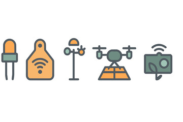 Innovative agricultural technology tools used in precision farming during summer season