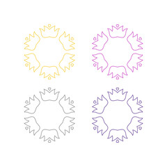 Natural Ayurveda Massage Spa Resort Logo Sign Symbol
