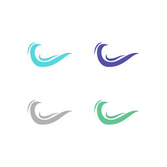 Naklejka premium WATER SPLASH SIGN SYMBOL LOGO VECTOR 