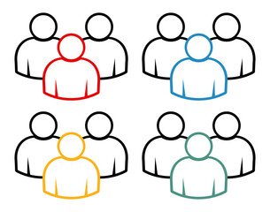 Symbol, ikona ludzi. Plik wektorowy. © robert6666