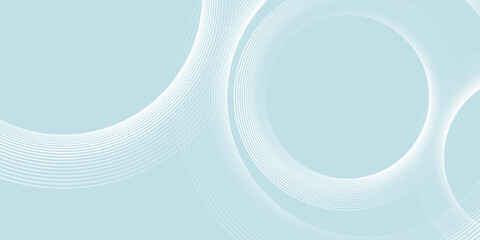 Modern abstract background. Glossy white gradient circle lines. Minimal geometric pattern. Simple graphic elements. Futuristic concept. vector