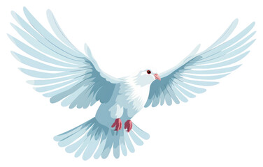 Obraz premium PNG White pigeon flying animal bird
