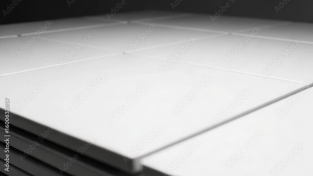 Poster abstract background of stacked gray panels. minimalist geometric composition with clean lines and mo