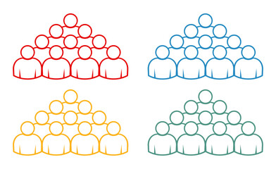 Symbol, ikona ludzi. Plik wektorowy. © robert6666