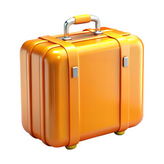 Cute Cartoon Suitcase Isolated on Transparent Background – Kids Luggage PNG Clipart