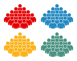 Symbol, ikona ludzi. Plik wektorowy.