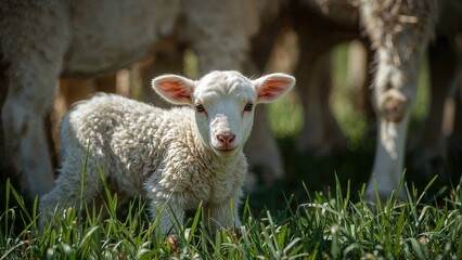 Obraz premium Young lamb