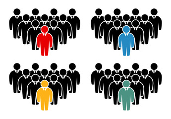 Symbol, ikona ludzi. Plik wektorowy. © robert6666