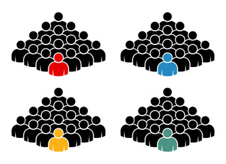 Symbol, ikona ludzi. Plik wektorowy. © robert6666