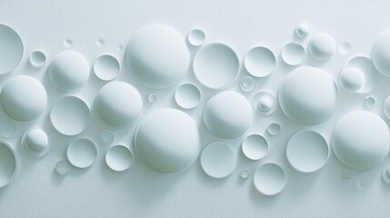 Abstract Light Blue Geometric Circle Pattern