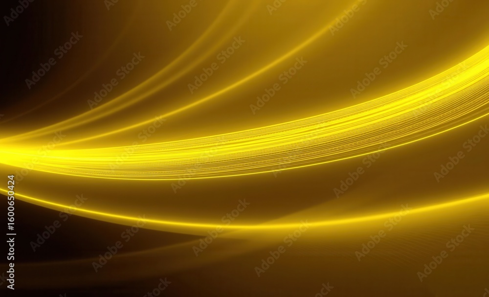Poster yellow abstract background with lines for nature technologyfractal and dynamic designs vibrant rim l