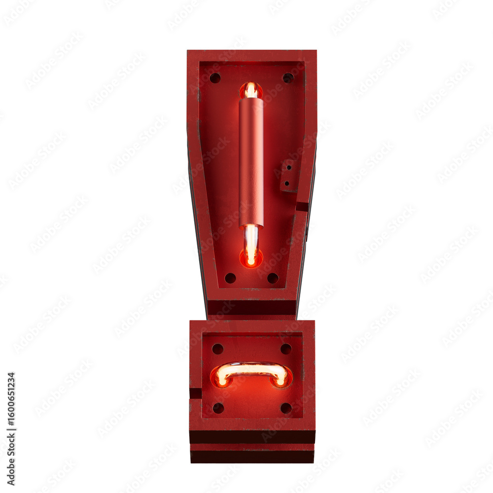Poster bright neon font with fluorescent tubes.metallic futuristic cyberpunk alphabet. 3d rendering isolate