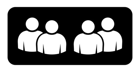 Symbol, ikona ludzi. Plik wektorowy. © robert6666