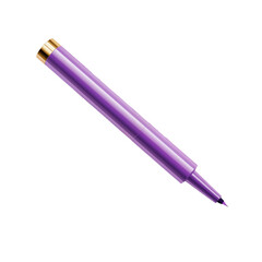 Purple marker lying on a clean surface ready for creative writing or drawing activity