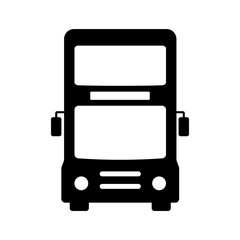 double decker bus transport icon
