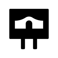 underpass sign traffic direction icon
