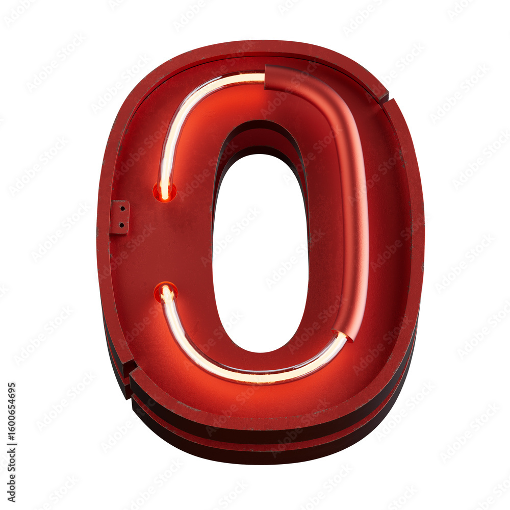 Poster bright neon font with fluorescent tubes.metallic futuristic cyberpunk alphabet. 3d rendering isolate