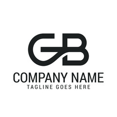 Creative Letter GB or BG Modern Minimalist Vector Logo Design Templates for Brand