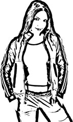 Woman in sportswear