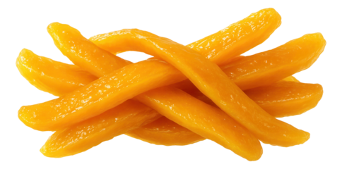 Grilled oyster mushroom skewers, alternating with bell pepper pieces, placed on a rectangular serving platter.