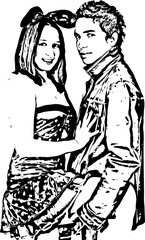 Sensual  young couple