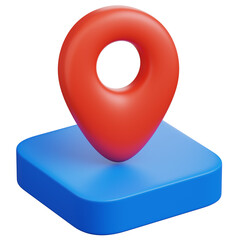 3d rendering of location pointer icon