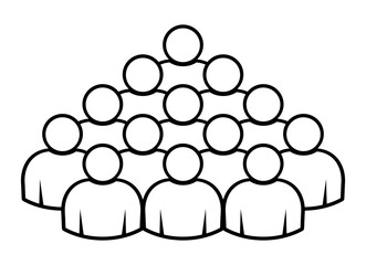 Symbol, ikona ludzi. Plik wektorowy.